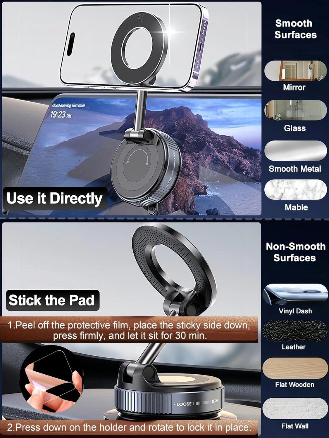 Magnetic Suction Phone Holder
