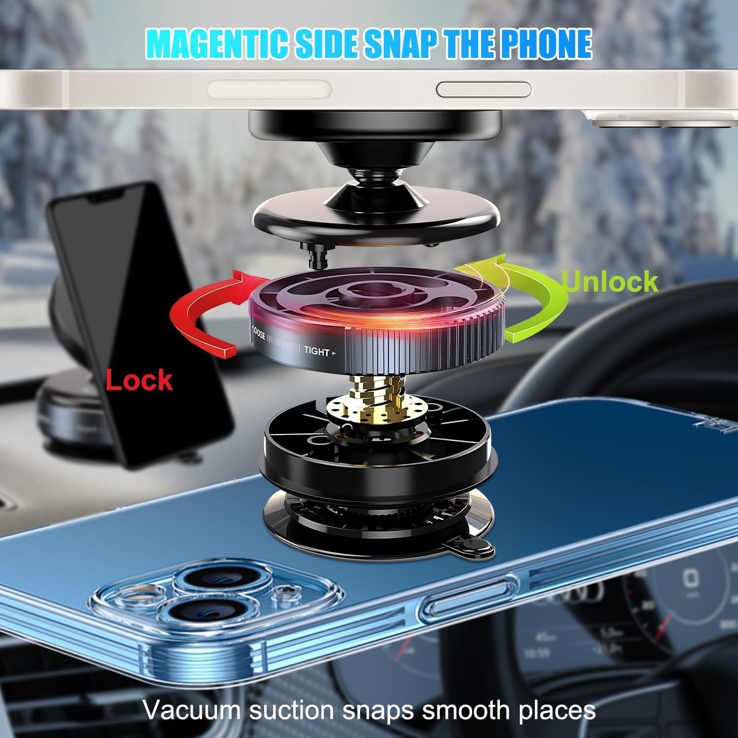 Magnetic Suction Phone Holder